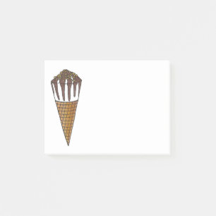 Bloco De Notas Nutdy Buddy Vanilla Sorvete Cone Foodie Posta