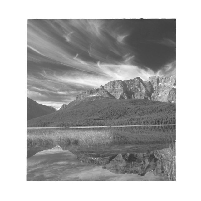 Bloco De Notas Nuvens Cirrus sobre o Lago Waterfowl, Banff (Frente)