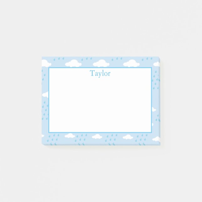 Bloco De Notas Nuvens de Chuva (Frente)