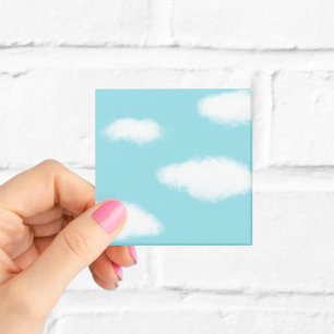 Bloco De Notas Nuvens Macias Céu Azul