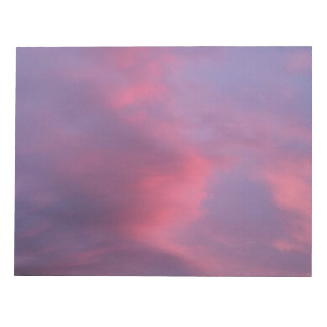 Bloco De Notas Nuvens Rosa Azul (Frente)