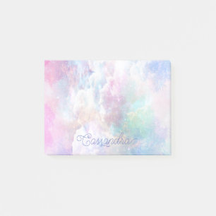 Bloco De Notas Nuvens Sonhadoras e Estrelas Personalizadas