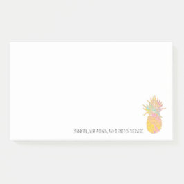 Bloco De Notas O abacaxi do arco-íris e do ouro está o desgaste