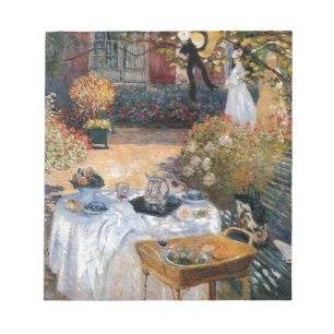 Bloco De Notas O almoço por Claude Monet