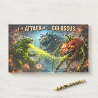 Bloco De Notas O ataque do grande pos vegetal mutante Colossus