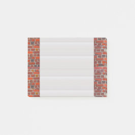 Bloco De Notas O Cargo-it® nota 4" x 6" tijolos loucos das