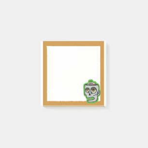 Bloco De Notas O Cérebro Está Dormindo Nota De Zombie
