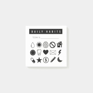 Bloco De Notas O Controlador de Hábito Diário Posta As Suas Notas