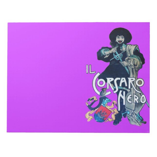 BLOCO DE NOTAS O CORSAIR PRETO (Frente)