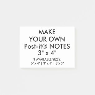 Bloco De Notas O costume personalizou grande 3" x 4" notas do