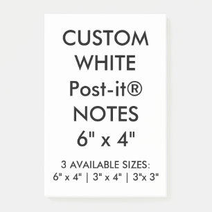 Bloco De Notas O costume personalizou grande 6" x 4" notas do