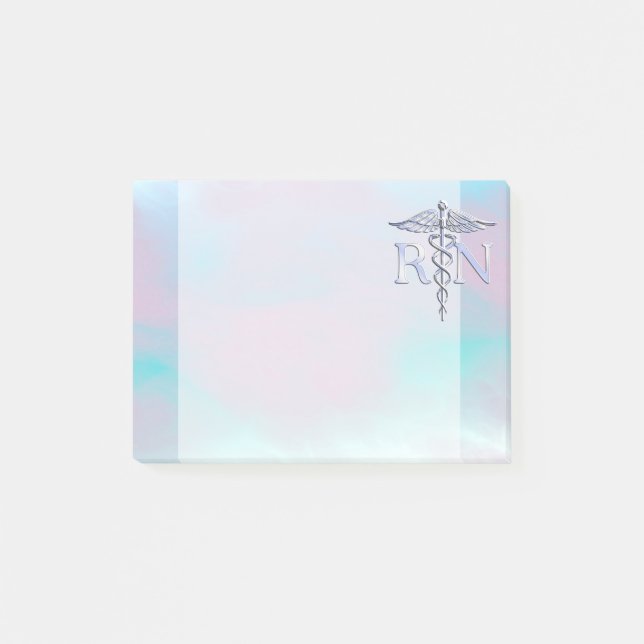 Bloco De Notas O cromo gosta do Caduceus do RN no estilo da (Frente)