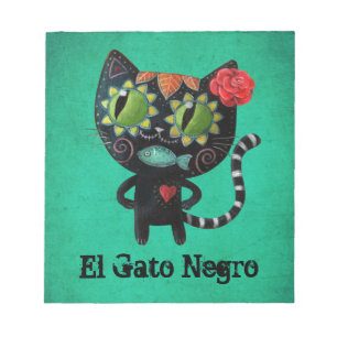 Bloco De Notas O dia do gato preto inoperante