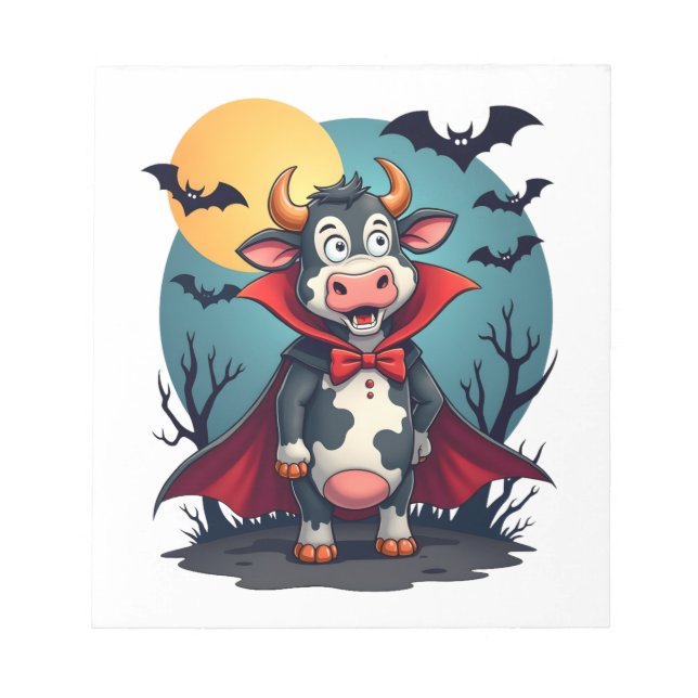 Bloco De Notas O Dracula Vaca Ressuscita (Frente)