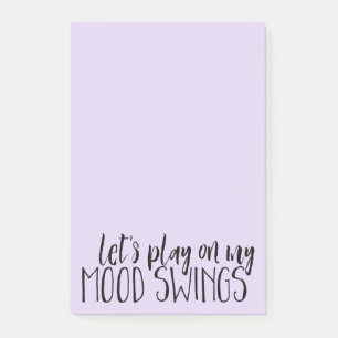 Bloco De Notas O Engraçado Mood Swings Desk Fornece Humor PMS
