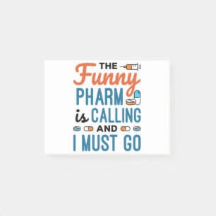 Bloco De Notas O Engraçado Pharm está chamando e eu tenho que ir