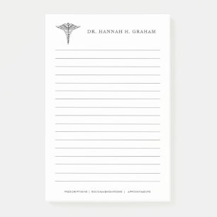 Bloco De Notas O Escritório Customizável Lined do doutor