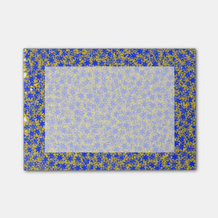 Bloco De Notas O espírito de equipe azul e Dourado da estrela