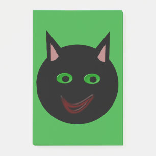 Bloco De Notas O Gato Negro do Halloween Posta as notas