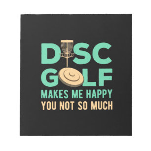 Bloco De Notas O Golfe de Disco Me Torna Feliz