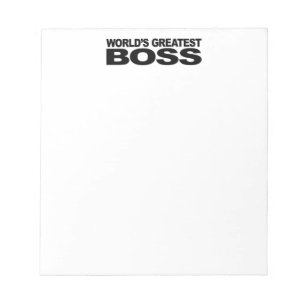 Bloco De Notas O grande chefe do mundo