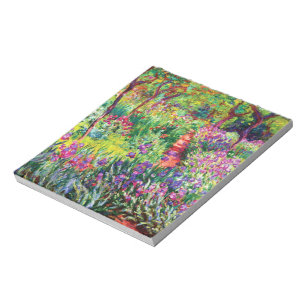 Bloco De Notas O Jardim Íris em Giverny por Claude Monet