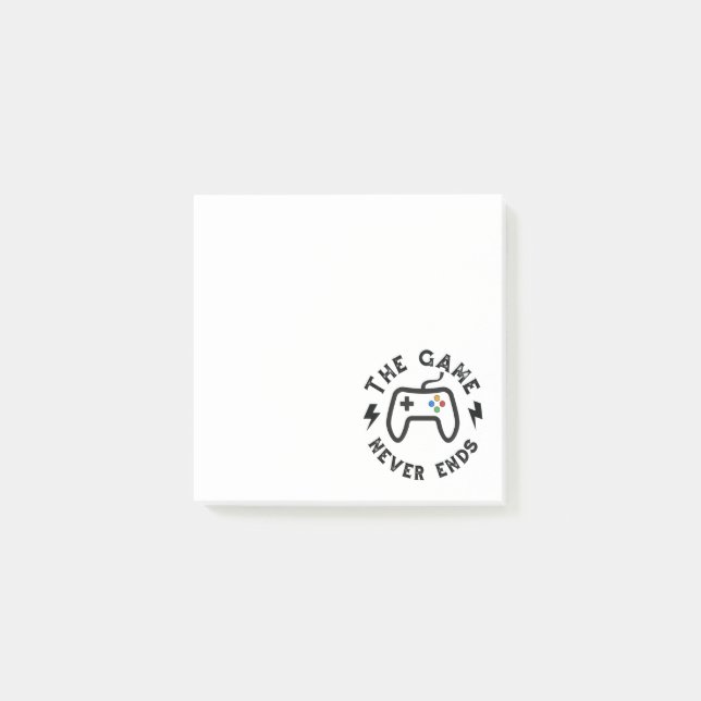 Bloco De Notas O jogo nunca acaba (Frente)