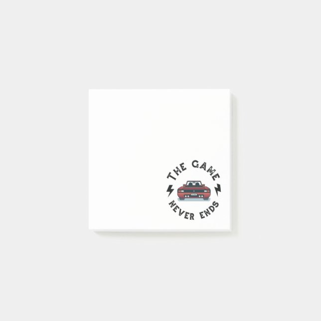 Bloco De Notas O jogo nunca acaba (Frente)