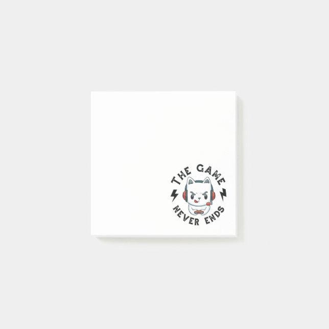 Bloco De Notas O jogo nunca acaba (Frente)