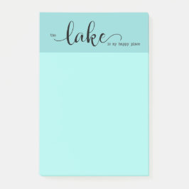 Bloco De Notas o lago é meu lugar feliz