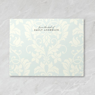 Bloco De Notas O legante Pastel Damask da mesa do