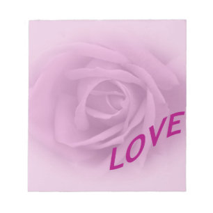Bloco De Notas O Lilac aumentou para o amor