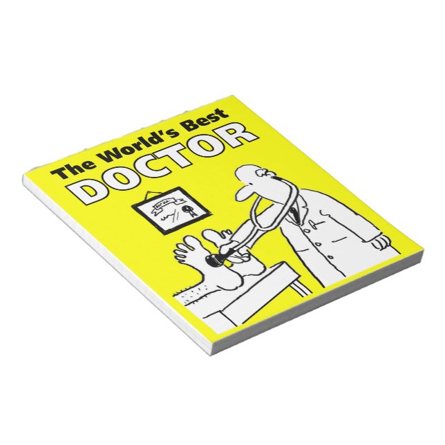 Bloco De Notas O melhor médico do mundo (Inclinado)