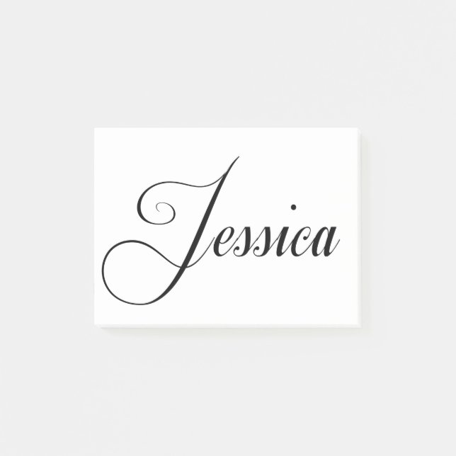 Bloco De Notas O nome dela é Jessica Calligraphy (Frente)