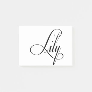 Bloco De Notas O Nome Dela É Lily Calligraphy