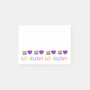 Bloco De Notas O Orgulho gay do Rainbow Cake Purple HearVE Posta