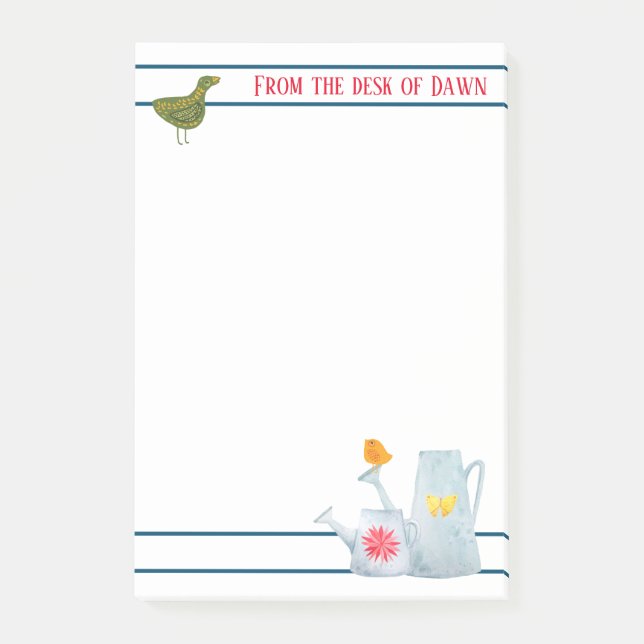 Bloco De Notas O Pavão, O Pato E O Pintinho (Frente)