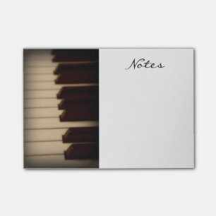 Bloco De Notas O piano fecha notas de post-it
