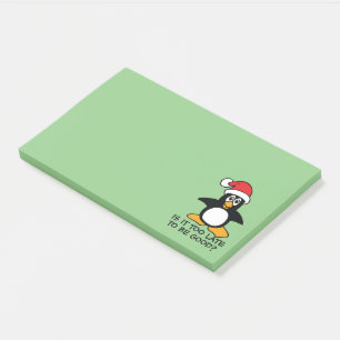 Bloco De Notas O pinguim engraçado do Natal é ele demasiado