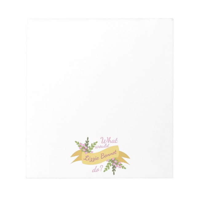 Bloco De Notas O Que Lizzie Bennet Faria? II (Frente)