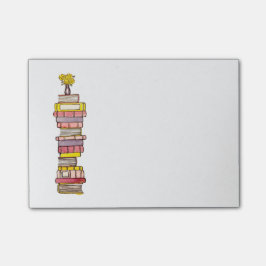 Bloco De Notas O rosa registra notas pegajosas