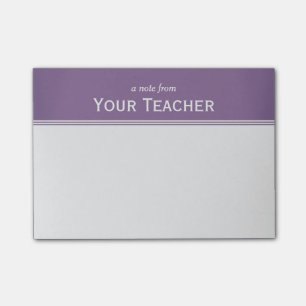 Bloco De Notas O roxo clássico da lavanda personalizou 4" x 3"