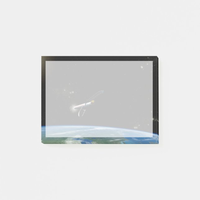 Bloco De Notas O Veículo De Lançamento Atlas V541 Em Órbita. (Frente)
