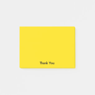 Bloco De Notas Obrigado feito sob encomenda você amarelo de
