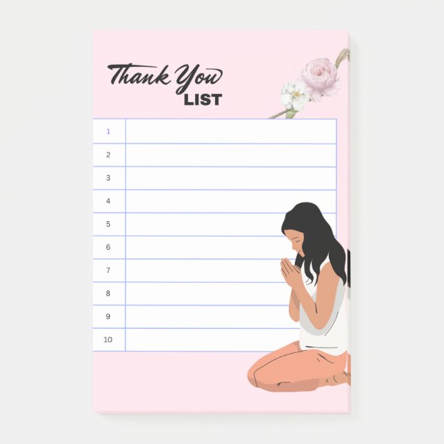 BLOCO DE NOTAS OBRIGADO LISTA (Frente)