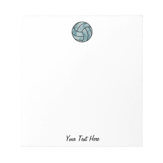 Bloco De Notas Ocean Summer Waves de Voleibol Personalizado (Frente)
