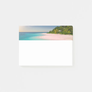 Bloco De Notas Oceano Água-marinha Praia Tropical Cênica