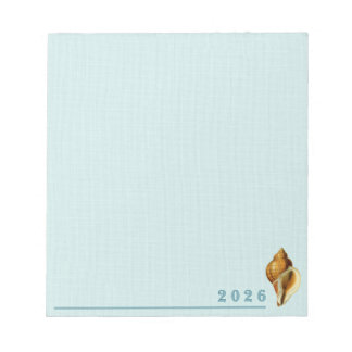 Bloco de Notas Oceano Azul Concha