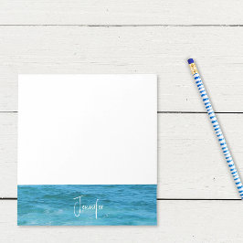 Bloco De Notas Oceano Azul Personalizado