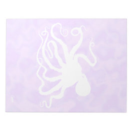 Bloco De Notas Octopus em roxo - Notepad de 11" x 8,5"